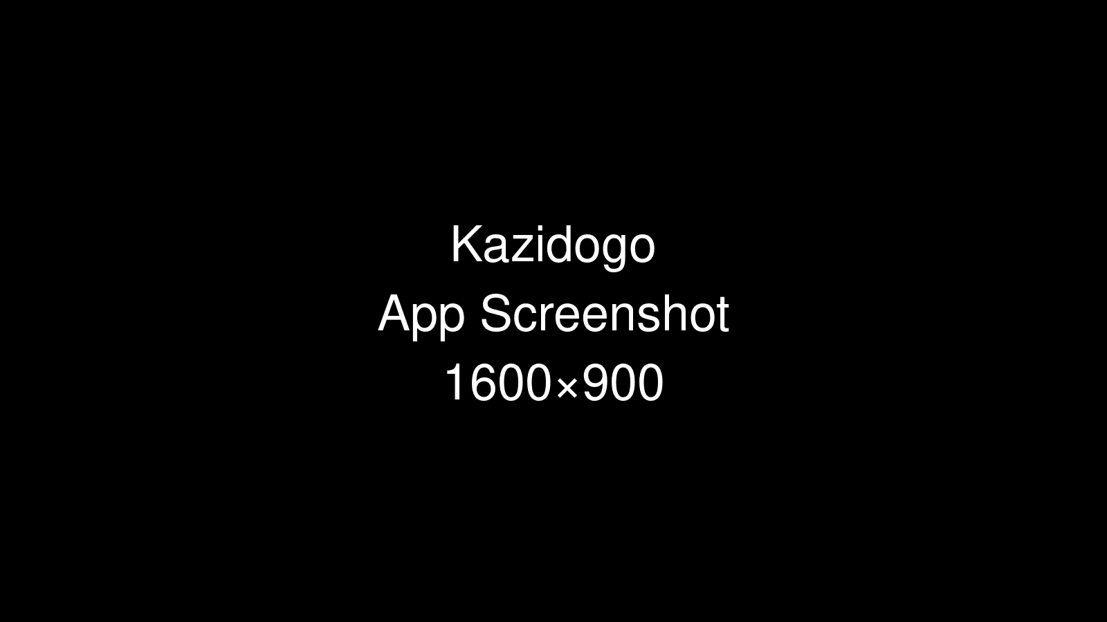 Kazidogo App Screenshot